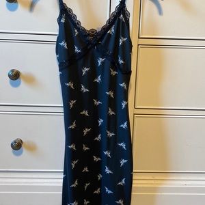 dress by divided. polyester with lace on top and bottom